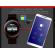 Ceas smartwatch tartek™ v9 - black & blue edition