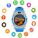 Ceas smartwatch tartek™ v8, camera foto, cartela sim, blue