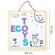 Tabla educationala 3 in 1 cu litere magnetice ecotoys esc-w-018a