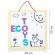 Tabla educationala 3 in 1 cu litere magnetice ecotoys esc-w-018a