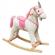 Calut balansoar din lemn si plus unicorn roz