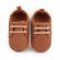 Pantofiori eleganti maro cu sireturi (marime disponibila: 3-6 luni (marimea 18