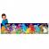 Puzzle lung de podea 51 piese - dinozauri colorati