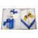 Trusou botez si lumanare cu ursulet, decor albastru, denikos® 126