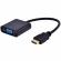 Cablu adaptor convertor HDMI tata la VGA mama, 1080p, cu output Audio Jack 3.5mm, negru