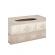 Clayre & eef cutie pentru servetele bej cu maro deschis de lemn