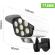 Camera falsa cu panou solar 77 LED senzor de miscare lampa solara telecomanda