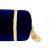 Perna decorativa cilindrica bleumarin inchis din catifea si auriu 50 cm x 22 cm Zalnok