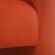 Fotoliu tapiterie piele ecologica portocalie cuba 65x60x77 cm