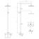 Set 3 piese STEEL coloana BLR01 si baterie dus BLR77 baterie lavoar cu click-clack BLR2