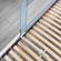 Bariera protectie anticadere pat copii, lungime 100 cm, albastru-gri reer sleep'n keep