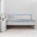 Bariera protectie anticadere pat copii, lungime 150 cm, albastru-gri, reer sleep'n keep xl