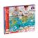 Puzzle 2 in 1 hape 100 piese - turul lumii