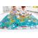 Puzzle 2 in 1 hape 100 piese - turul lumii