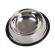 Castron din inox antiderapant pentru caini, model labuta,gonga® argintiu 0.15 l