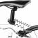 Antifurt pentru bicicleta spiralat, 1.2m, gonga® negru