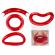 Buze amuzante, diferite forme, gonga® rosu