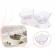 Castron dublu pentru animale de companie, transparent, gonga® transparent