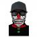 Masca bandana joker, din neopren,gonga® negru