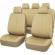 Set 11 huse scaun auto universale din piele ecologica bej, ag338f