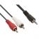 Cablu Audio 2x RCA - Jack 3.5 Stereo, 10m Lungime - Tip Male-Male pentru Sistem HIFI, Semnal Audio HD