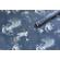 Tapet vinil albastru cosmos lavabil pentru bucatarie sufragerie rezistent la apa tratat antibacterian/antimucegai 10.65m2/rola - MallDeco 1351-5
