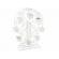 Suport flori din fier alb patinat roata panoramica 93 cm x 31,5 cm x 118 h