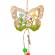 Decoratiune suspendabila model in forma de fluture din lemn, 45 cm, multicolor
