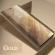 Husa Book Clear view compatibil Samsung galaxy s6 edge gold