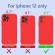 Husa Liquid soft touch compatibila cu Apple IPhone 12 Red ALC