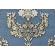 Tapet de vinil model Sardone decor argintiu-albastru-auriu Art.4-1183