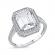 INEL ARGINT 925 ETERNITY PLACAT CU RODIU 17 mm