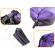 Saltea autogonflabila   lazy bag   tip sezlong, 185 x 70cm, culoare negru-violet, pentru camping, plaja sau piscina