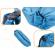 Saltea autogonflabila   lazy bag   tip sezlong, 230 x 70cm, culoare albastru, pentru camping, plaja sau piscina