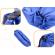 Saltea autogonflabila   lazy bag   tip sezlong, 230 x 70cm, culoare bleumarin, pentru camping, plaja sau piscina