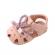 Sandalute roz pudra pentru fetite - urechiuse din strasuri (marime disponibila: