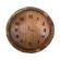 Ceas din lemn forma de butoi culoare natur cu mecanism complet cifre arabe