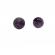 Cercei cu piatra semipretioasa Amethyst 8 mm