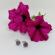 Cercei cu piatra semipretioasa Amethyst 8 mm