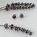 Cercei cu piatra semipretioasa Amethyst 8 mm