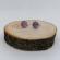 Cercei cu piatra semipretioasa Amethyst 8 mm