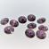 Cercei cu cristale de la Swarovski amethyst 8 mm