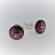 Cercei cu cristale de la Swarovski amethyst 8 mm