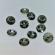 Cercei cu cristale de la Swarovski black diamond 8 mm