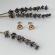 Cercei cu cristale de la Swarovski light peach 8 mm