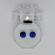 Cercei cu cristale de la Swarovski saphire 8 mm