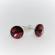 Cercei cu cristale de la Swarovski siam 8 mm