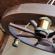 Lustra rustica WoodWheel maro diametru 80 cm 5 becuri