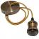 Lustra rustica WoodWheel Outside maro diametru 57 cm 3 becuri