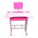 Birou pentru copii cu scaunel roz